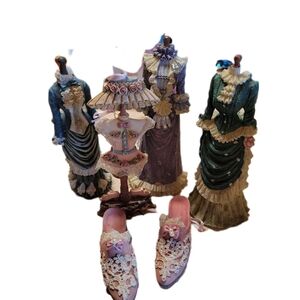 Louis Nichole and K's Collection Dress Figure Dolls and Chantilly Shoes